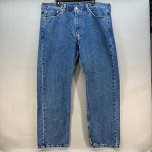 Levi's 505 Men's Jeans Straight Leg Regular Fit Size W40 L30 Medium Wash